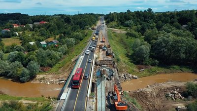 Міст у селі Боднарів Калуського району. Фото: ПБС Міст у селі Боднарів Калуського району. Фото: ПБС