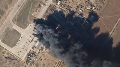 На аеродромі в Чорнобаївці ЗСУ в одинадцятий раз завдали удару російським військам