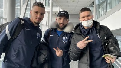 Футболісти ФК "Десна" перед вильотом до Туреччини