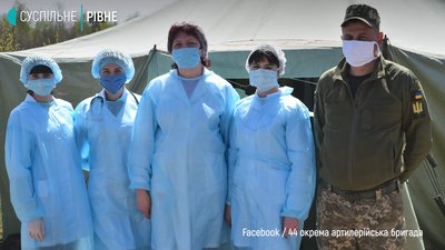 Задля перестороги на Рівненському полігоні військових тестують на COVID-19 Задля перестороги на Рівненському полігоні військових тестують на COVID-19