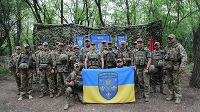 Бійці 155-ї окремої механізованої бригади Сухопутних військ ЗСУ