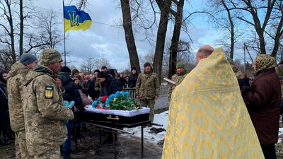 Прощання із загиблим Дмитром Дубком з Чернігівщини Прощання із загиблим Дмитром Дубком з Чернігівщини