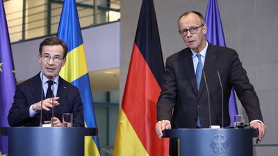 Канцлер Німеччини Фрідріх Мерц і прем'єр-міністр Швеції Ульф Крістерссон