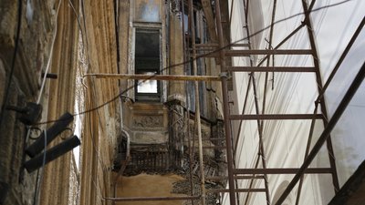 В Одесі почали реставрувати будинок Гоголя, який минулого року визнали аварійним В Одесі почали реставрувати будинок Гоголя, який минулого року визнали аварійним