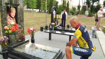 Учасники ветеранського велопробігу проїхали через Житомир Учасники ветеранського велопробігу проїхали через Житомир