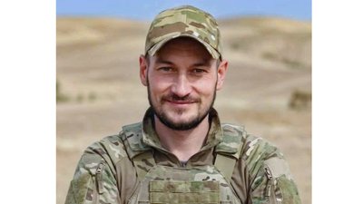 Військовий Андрій Колесник під час служби
