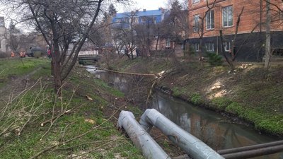 Прибирають увесь самосів: у Луцьку комунальники чистять берег Сапалаївки Прибирають увесь самосів: у Луцьку комунальники чистять берег Сапалаївки