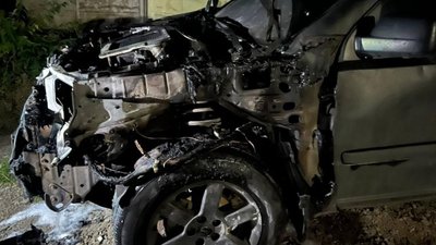 Військова автівка, у підпалі якої підозрюють 40-річного жителя Харкова