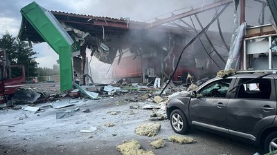 Російський дрон влучив по АЗС на Полтавщині 17 вересня.