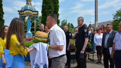 Під час відкриття поліцейської станції в Могильниці Під час відкриття поліцейської станції в Могильниці