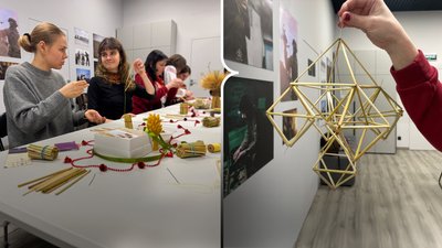 У Полтаві напередодні Різдва 25 грудня за донат на Сили оборони плели солом’яних "павуків"
