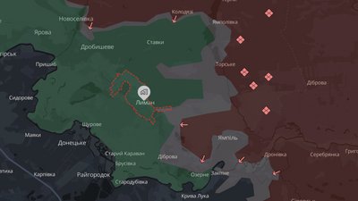 Карта Лиман Донецька область