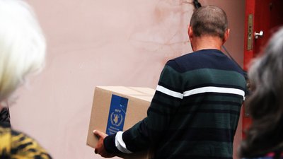У Сумах видаватимуть продуктові набори за попереднім електронним записом