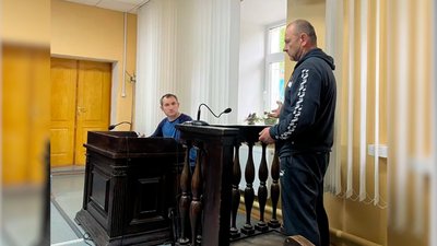 Житель Лукашівки Ігор дає свідчення в Чернігівському райсуді