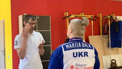 Марія Бала та її тренер Леон Уруський Марія Бала та її тренер Леон Уруський