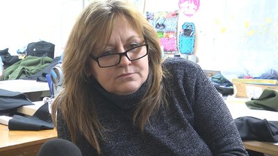 У місті на Волині шиють теплі речі для військових У місті на Волині шиють теплі речі для військових