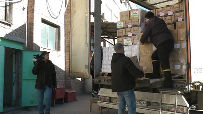 До Запоріжжя прибула гуманітарна допомога із Італії, Іспанії та Німеччини