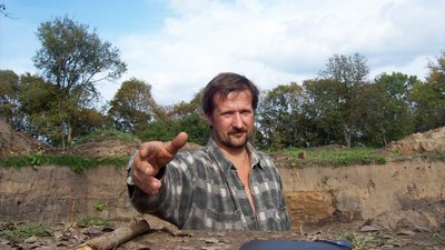 Археолог Юрій Ситий під час розкопок у Батурині Археолог Юрій Ситий під час розкопок у Батурині