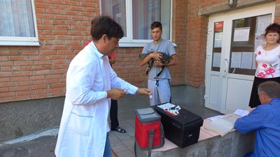У Полтавській громаді вакцинували від сказу тварин, яких евакуювали через війну У Полтавській громаді вакцинували від сказу тварин, яких евакуювали через війну