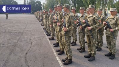 У Сумах зустрічали військових, які повернулися з ООС