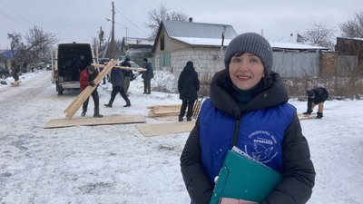Одна зі співробітниць "Проліску", Харківська область. Одна зі співробітниць "Проліску", Харківська область.