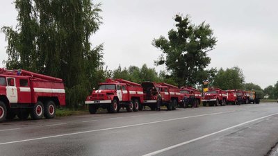Рятувальники з Полтавщини, що гасили лісову пожежу на Луганщині, повернулися додому