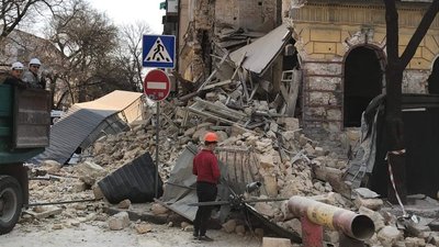 В центрі Одеси обвалився будинок