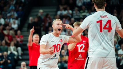 Данія виграла перший за 13 років матч на Євро з волейболу