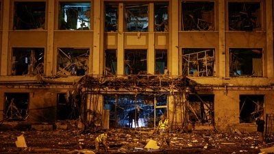 Наслідки обстрілу Києва 19 жовтня