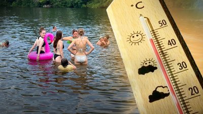 Спека на пляжах у Полтаві