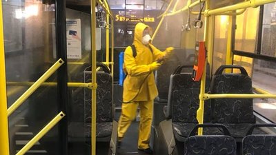 У Києві дезінфікують громадський транспорт