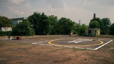 У Запоріжжі побудували вертолітний майданчик для санавіації
