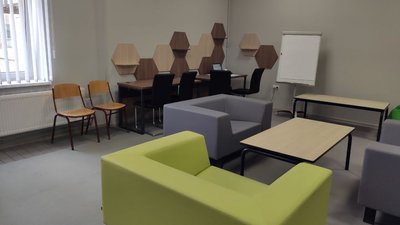 До ініціатив долучають переселенців: у штабі на Тернопільщині діє коворкінг-центр і пральня До ініціатив долучають переселенців: у штабі на Тернопільщині діє коворкінг-центр і пральня