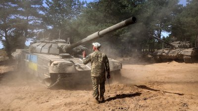 Військові навчання танкістів у Чернігівській області