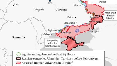 Військо РФ зараз здатне витримати лише дві значні наступальні операції — ISW Військо РФ зараз здатне витримати лише дві значні наступальні операції — ISW