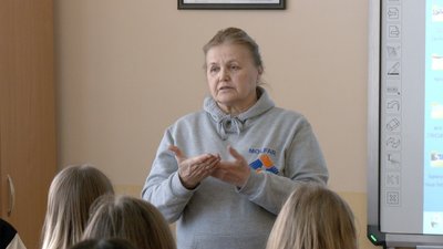Волонтерка Юлія Вотчер провела "Урок мужності" для вінницьких школярів