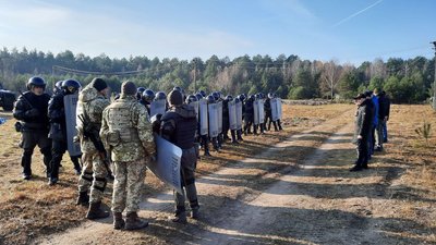 Навчання на кордоні: силовики на Волині готуються до міграційної кризи Навчання на кордоні: силовики на Волині готуються до міграційної кризи