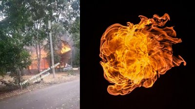 Пожежа біля садочку: у Черкасах горіла надвірна споруда