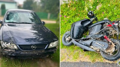 ДТП, Дзвиняч, аварія, скутер, автомобіль