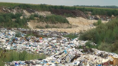 Рештки худоби та купи сміття. На Хмельниччині виявили несанкціоноване сміттєзвалище