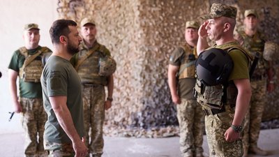 Зеленський відвідав передові позиції українських військових на Дніпропетровщині
