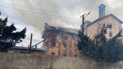 У Радехові на Львівщині горів занедбаний пивний завод
