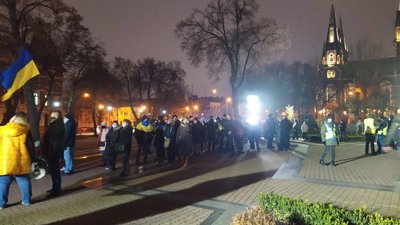 До Дня Гідності львів'яни пройшли маршем