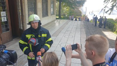 В центрі Тернополя горить бар