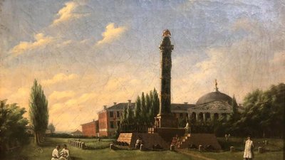 Пам'ятник Слави у Полтаві. 1850р. Худ. Іван Зайцев.(1805-1890) Пам'ятник Слави у Полтаві. 1850р. Худ. Іван Зайцев.(1805-1890)