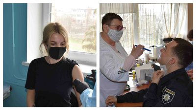 У Кропивницькому від коронавірусу вакцинують поліцейських