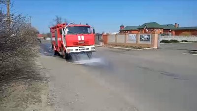 На Запоріжжі у районних центрах дезінфікують вулиці