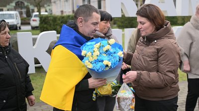 Зустріч звільненого з полону волинянина Василя Мартинюка, 8 квітня 2026 року