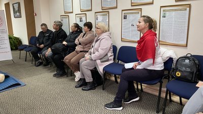 Слухачі на тренінгу Слухачі на тренінгу