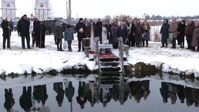 Святкове богослужіння на Водохреще провели в селі Привільне, 6 січня 2026 року